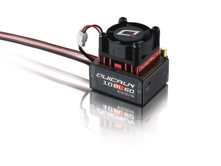 Sensored Brushless Controller Features Type QUICRUN-10BL60-SENSORED Cont. Current Peak Current Cars Applicable Battery Dimensions 60A 380A 0.