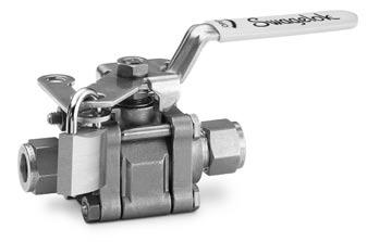 Process Ball Handle Options 4 Locking Brackets for Lever and Oval Handles A, B, and C dimensions of valves with locking brackets are the same as those of standard valves.