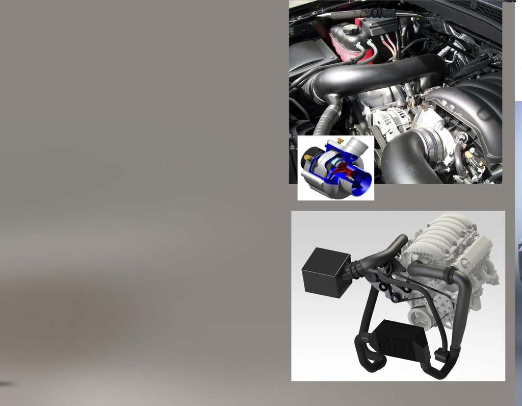NEW SVE CENTRIFUGAL SUPERCHARGER SVE Supercharger Benefits: Easy installation. No need to remove the stock intake manifold thereby maintaining great low-end torque. 50 state emission legal. E.O.