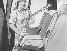 Pick up the latch plate, and run the lap and shoulder portions of the vehicle s safety belt through or around the restraint. The child restraint instructions will show you how. 3.