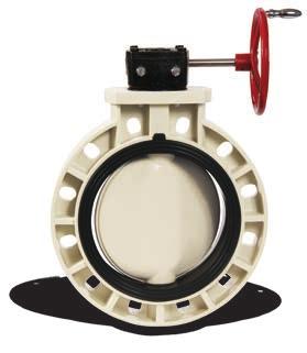 BY Series Butterfly Valves 1-1/2" TO 8" PVC, CPVC AND GFPP AND 10" TO 12" GFPP PVC/ and CPVC/ PVC, CPVC and GFPP