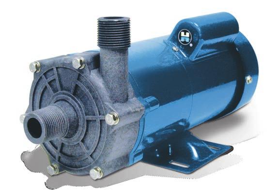 R Series Magnetic Drive Pumps 1/3, 1/2, 3/4, 1, 1-1/2, 2, 3 AND 5 HP GFPP and Carbon Reinforced ETFE Low Friction Operation Easy Maintenance, No Special Tools Seal-Less Design Carbon Bushings Ceramic