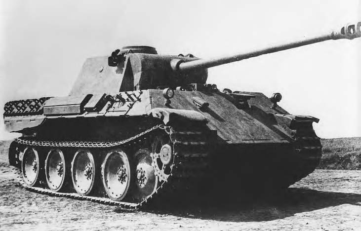 WORLD WAR II 101 The German Panther V heavy medium tank. Courtesy of Art-Tech/Aerospace/M.A.R.S/TRH/Navy Historical.