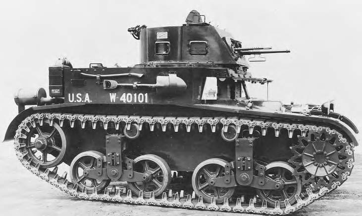 PRE WORLD WAR II UNITED STATES: M1 AND M2 SERIES COMBAT PRE WORLD CAR (LIGHT WAR TANK) II 255 UNITED STATES: M1 AND M2 SERIES COMBAT CAR (LIGHT TANK) Courtesy of Art-Tech/Aerospace/M.A.R.S/TRH/Navy Historical.