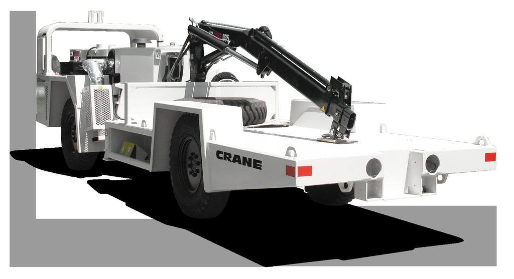 A64 Crane-S Getman materials transport vehicles are versatile underground carriers designed to move materials throughout a mining operation reliably and efficiently, ensuring loads are delivered
