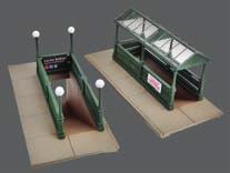 HO Subway Entrance Walthers Cornerstone. 933-3762 Kit - Builds 2 Complete Models pkg(2) Reg.