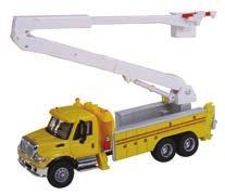 HO SCALE x VEH ICLES NEW HO International 7600 Utility Truck - Assembled Walthers SceneMaster. 949-11752 With Bucket Lift (yellow) Price: $14.