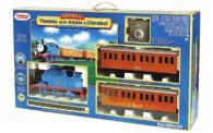 G Steam Freight Starter Set - USA Exclusive LGB. Proudly wearing its Santa Fe graphics, this hard-working steam loco puffs smoke as it leads a flatcar and a classic red caboose around the track.