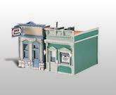 HO scale x Structures HO Drive n Dine - Built-&-Ready Landmark Structures Features huge ice cream cone on roof, soda straw awning supports, 2 carhops, bikes and more.