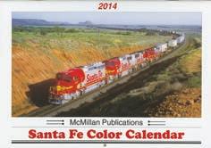 Books x Videos x Railroadiana NEW 2014 Color Calendar McMillan. 51-74 ATSF Reg. Price: $14.