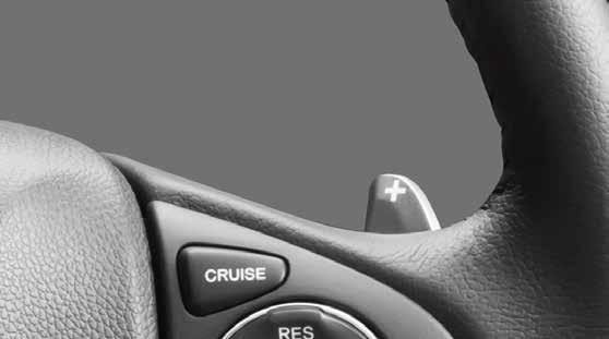 PADDLE SHIFT** Responsive and exhilarating driving is at your fingertips