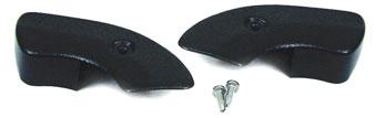 SEAT SIDE HINGE COVERS FENDER EXTENSION MLDG. These moldings are used on the front edge of the front fenders on all 1966/1967 Fairlanes & all 1967 Rancheros. FEM100 66/67................................ pr.