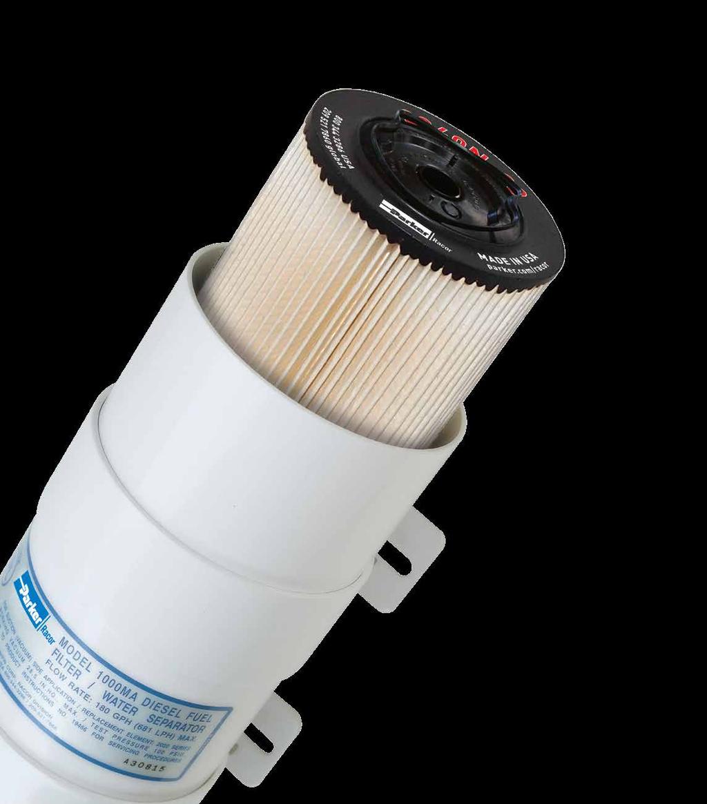 Make certain that you replace your Turbine Series assemblies only with Genuine Racor Aquabloc filters.