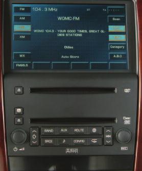 DVD/NAVIGATION RADIO SYSTEM (if equipped) With the 6-disc CD/DVD changer/ Navigation Radio System, you can play up to six audio CDs, MP3s, DTS discs, audio DVDs or video DVDs continuously.
