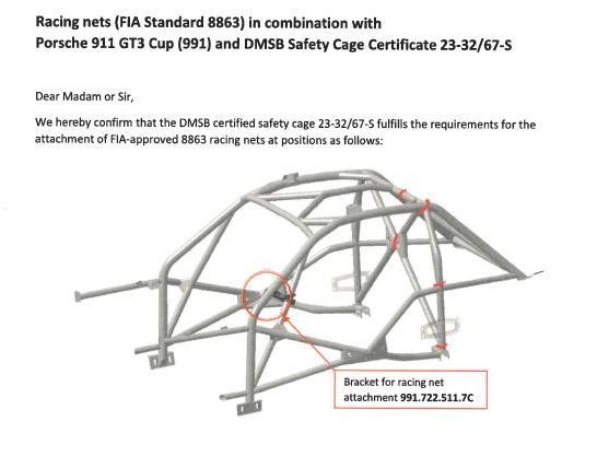 2018 pwered by 1. Class 991: Windw Nascar net The use f a FIA-apprved Racing net as an alternative fr NASCAR windw net r arm restraint is allwed in class 991. Article Art 3.