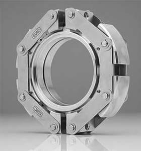 for converting elastomer seal NW (KF) and ISO flanges to UHV metal seals.