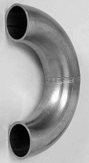 Weld SETION.0 Fittings Elbows SPEIFITIONS Tube sizes: / to 0 inches (.
