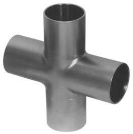 Weld Fittings rosses SETION.0 304 stainless steel crosses and reducer crosses are offered in a wide range of sizes as standard products.