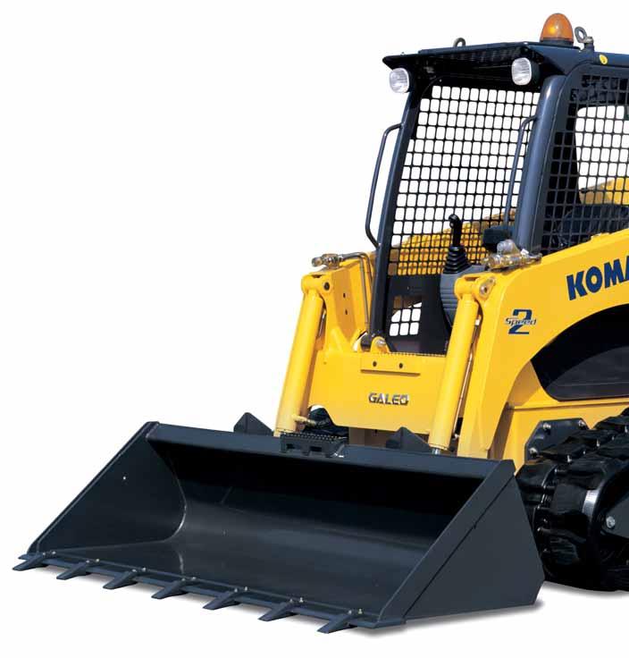 Walk-Around The Komatsu CK20-1 and CK30-1 crawler skid steer loaders are powerful, fast and easy to use.