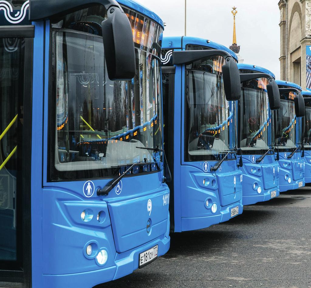 DEVELOPMENT OF SURFACE TRANSPORT Unified standard 721 new buses of Mosgortrans on the streets of Moscow (6,5k since 2010) 21.