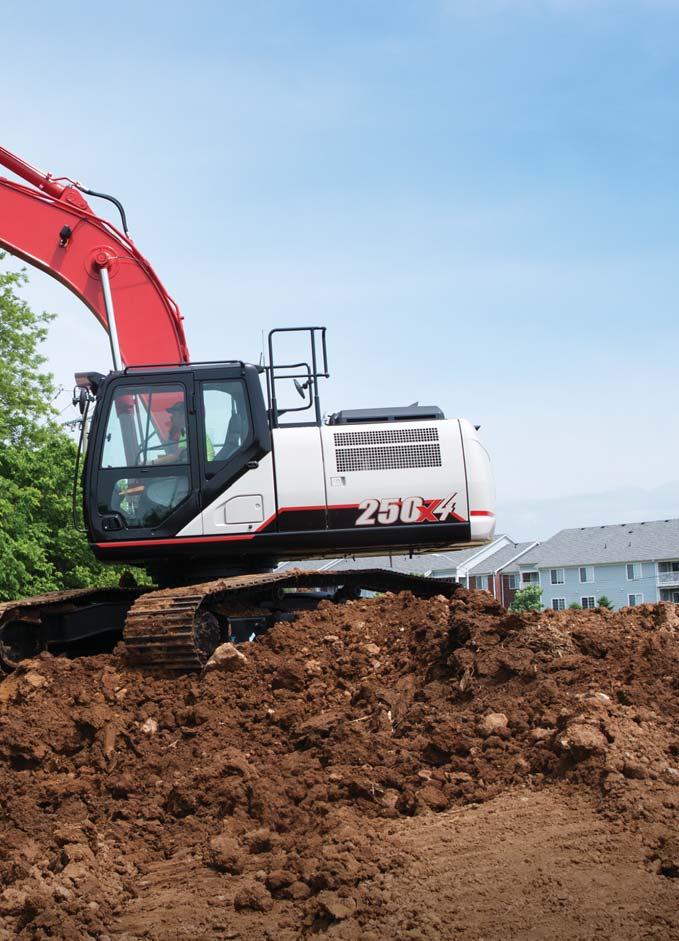 X4 Series Ultimate Productivity and Efficiency Greater digging power, increased lift capacities