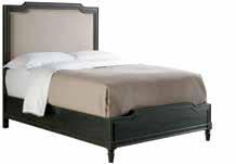 to floor: 5 7/8H (15 cm) Overall: 64 3/4W 68H 86 3/4L (164 x 173 x 220 cm) 007-23-53 Upholstered Bed 6/6 KING 007-83-53 Upholstered Bed 6/6 KING Consists of: - 153 UPHOLSTERED HEADBOARD 6/6 Fabric
