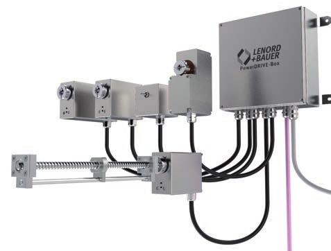 Fully automated drive solution The PowerDRIVE reduces the setup times for format adjustment Lenord + Bauer offers a modular application for the automation of linear actuators, consisting of: Fully
