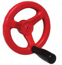 The valve handle can be padlocked in the open or closed position.