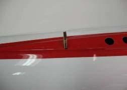 Temporarily tape the rudder to the vertical fin and trial fit the fin onto the