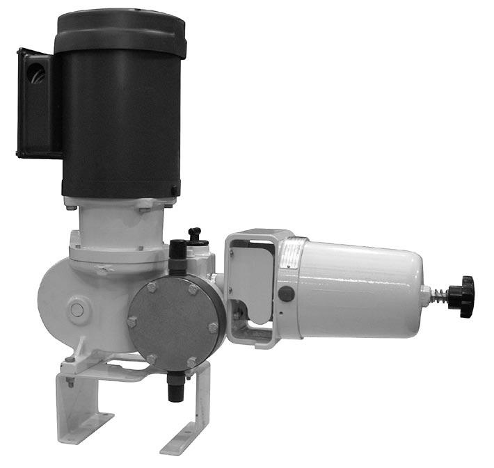 mroy Options Electronic Capacity Control The mroy series Electronic Capacity Control enables the pump to accept capacity changes from a remote location, or automatically by process signal.