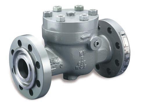 KF Series 35 Check Valves Features Std. trim includes 316 stainless steel disc, shaft & bushings Unique opt.
