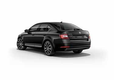 10 11 for OCTAVIA: 5 th door spoiler in body colour (5E5 071 605B) Foil set side doors and 5 th door foil stripes in silver colour with a carbon texture (5E0 064 317B) Sport & Design SPORT LOOK PACK