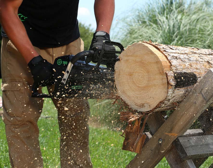 82-volt Brushless Chainsaw ITEM #GS 180 Pick it up and instantly you re sawing. Mark E.