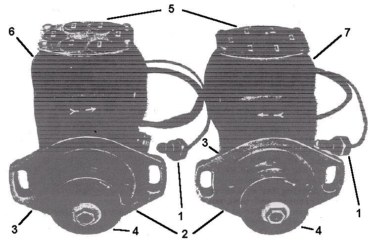 The magneto drive coupling is pressed onto the end of the shaft that bears directly in the housing.
