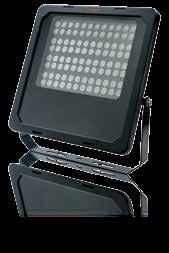 With an extra long life of 50,000 hours and a durable luminaire construction, the PURSOS LED flood light range offers big savings in maintenance costs, particularly for installations with hard to