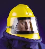 Scorpion helmet Air supply equipment section twelve The Scorpion helmet was specifically designed for shot blasting applications.