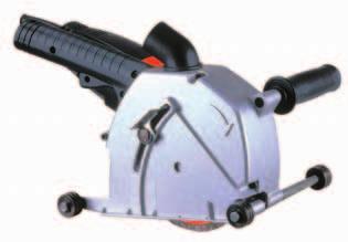 WALL CHASER Vacuum Port Ergonomic handle in line with the blades. Outer Cover Steel Rollers Powerful 1500W motor with electronic constant speed, soft start, and overload protection.