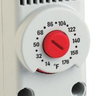 NO-NC THERMOSTATS VERSIONS Available with normally closed,