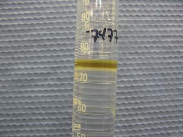 5 mm of oil distillate ASTM D6997 SS-1 Emulsion 2.