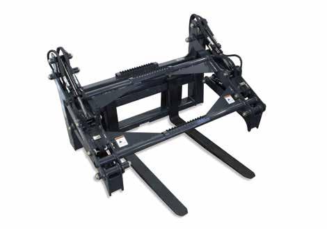 V60 FOur-CyLiNdEr pipe pallet FOrk grapple Four-cylinder design applies consistent pressure to secure long pipe over uneven terrain.