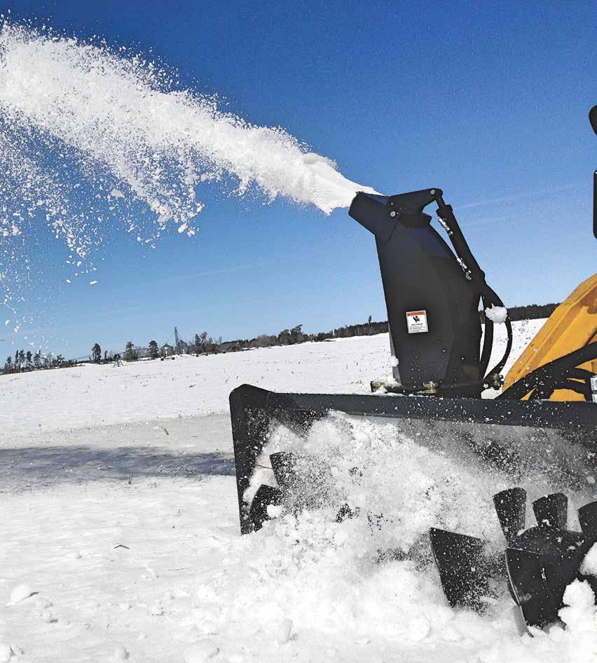 V60 SNOW BLOWEr The paddle-style Auger chews through any type