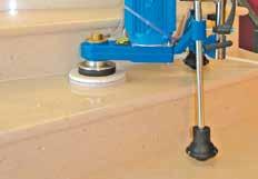 Minielle is the ideal solution for grinding and polishing stairs,