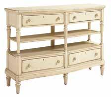 17, 18 007-25-30 MEDIA CONSOLE Four drawers,