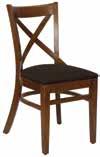wooden classics 45 Days Audrey Contract beech frame side chair with optional upholstered seat 420w x 510d x 870h
