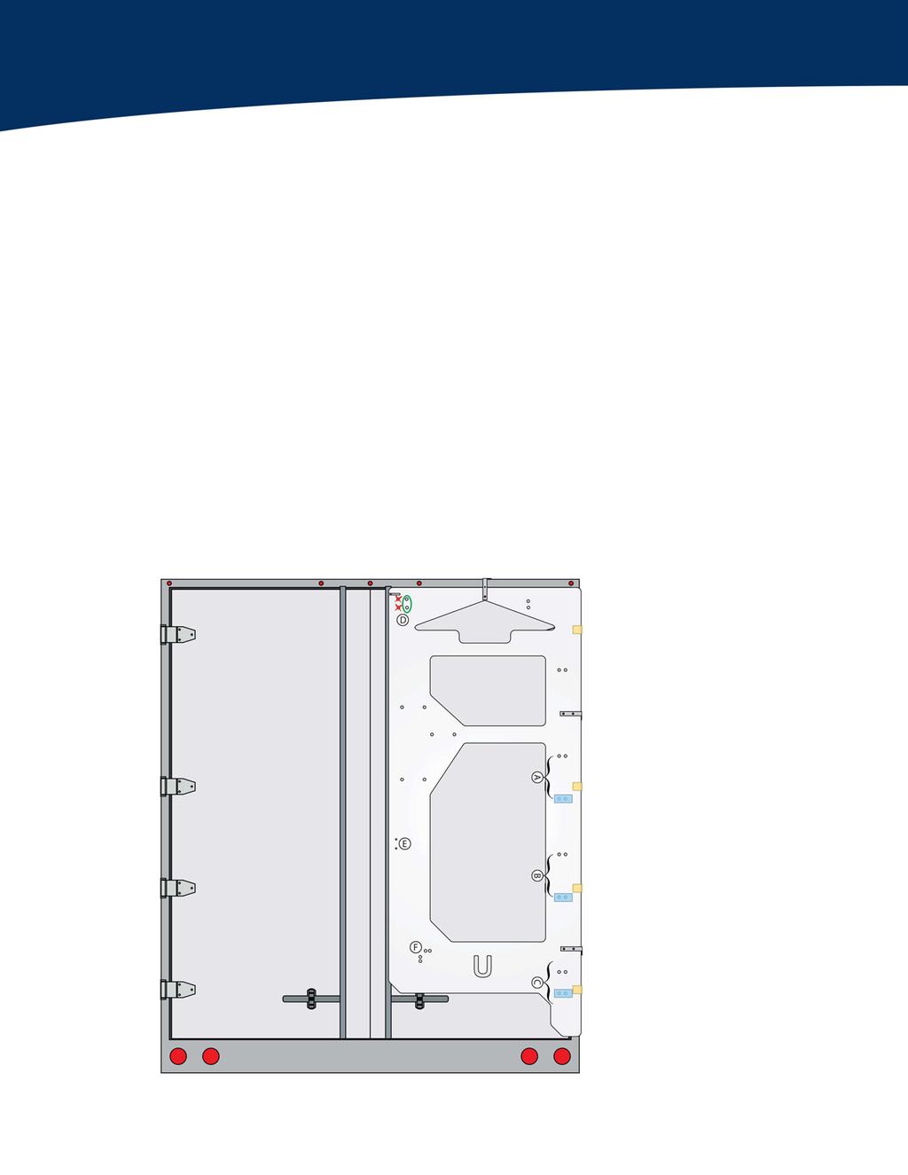 Great Dane Refrigerated Trailer Installation Template 5. Hang the template on the top of the trailer frame. Shift the template over until the side template tabs sit flush to the side of the trailer.