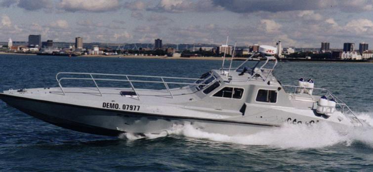 SEAHUNTER PATROL BOATS Originally known as Enforcers, Arun Marine Design adapted sport racing boat