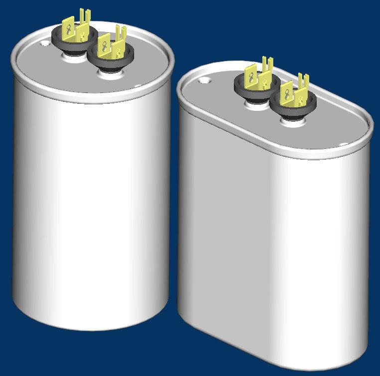 Motor Run Capacitors Gem III 4 370 and 440 Volts AC This capacitor series is designed specifically for the motor run applications where the capacitors are used in conjunction with permanent split