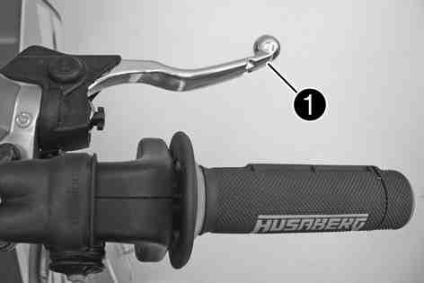 The hand brake lever is used to activate the front brake. 100350-10 5.3Throttle grip The throttle grip is fitted on the right side of the handlebar.