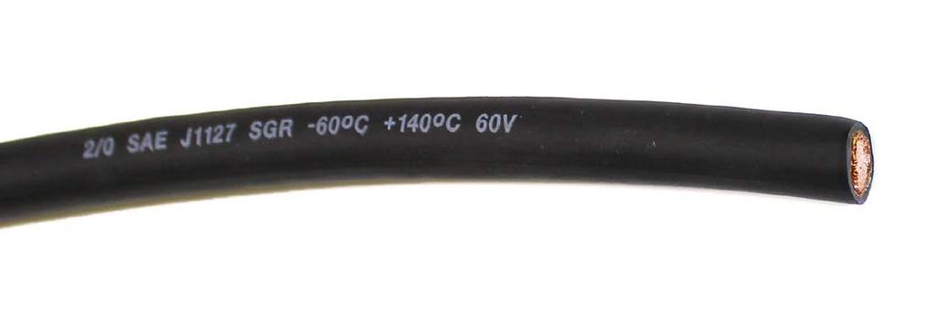 SGR BatteRy CaBle 140 C FeatUReS Resistant to acid, abrasion, alkalis, coolant, diesel fuel, ethanol, flame, gas, power steering fluid, oil and transmission fluid.