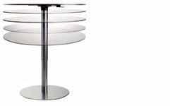 RONDO design Romano Marcato 7 Fix or height adjustable table with top in several sizes and finishes.